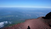 退屈なジグザグ下山道