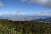 眼下には札幌の中心街