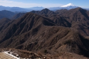 丹沢主稜の稜線