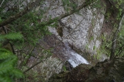 不動の滝（下段）の落ち口