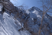 地蔵尾根から赤岳 地蔵尾根から赤岳