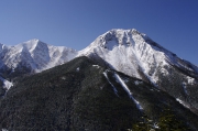 阿弥陀岳と中岳 阿弥陀岳と中岳