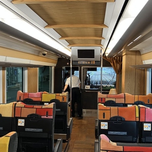 リゾート列車の内部