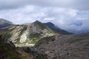 赤岳頂上から北側を望む