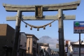 鳥居越しの富士山