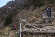 土小屋方面への分岐