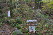 渓谷道との分岐点