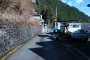 登山口へ向かう