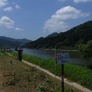 日本海まで約40Km