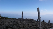 編笠山頂上