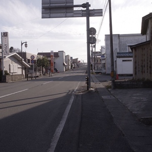 尾花沢のメインストリート