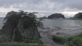 海岸で暇つぶし