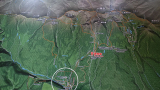十勝岳連峰の鳥瞰図