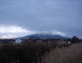 富士山の麓が顔を出している