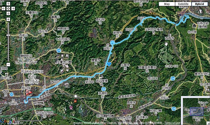 金谷宿から『小夜の中山』を越えて掛川宿へ