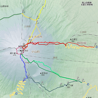 Fuji Trail MapThumbnail Yahoo Japan Map