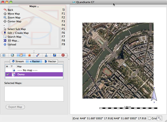 QTLandkarte Screen Shot