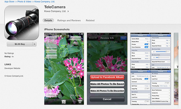 TeleCamera on AppStore 1