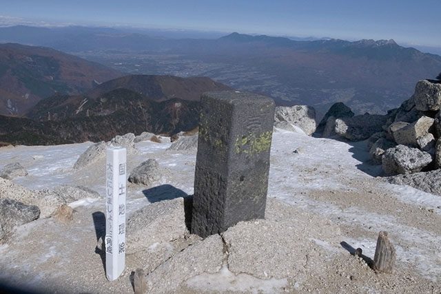 一等三角点：甲駒ケ嶽