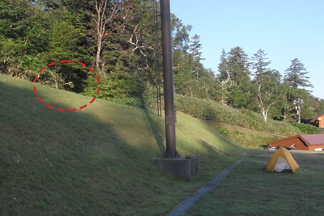 登山道の入り口