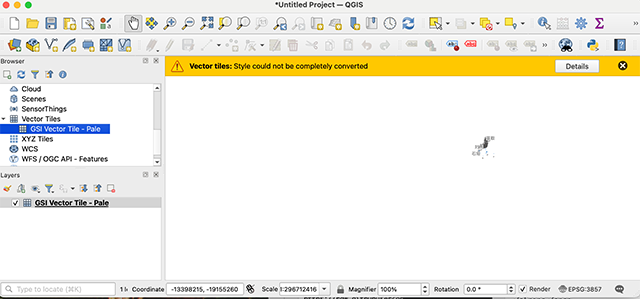 Vector Tile Initial View