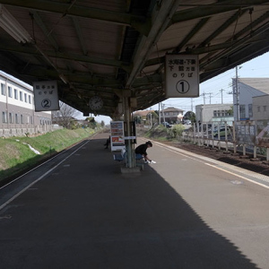 南守谷駅’のプラットホーム