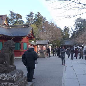 裏坂から続く参道