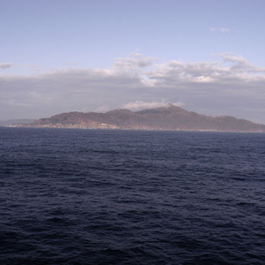 金華山が見えてきた